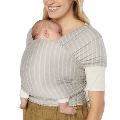 Aura Baby Wrap Knit: Grey Stripes